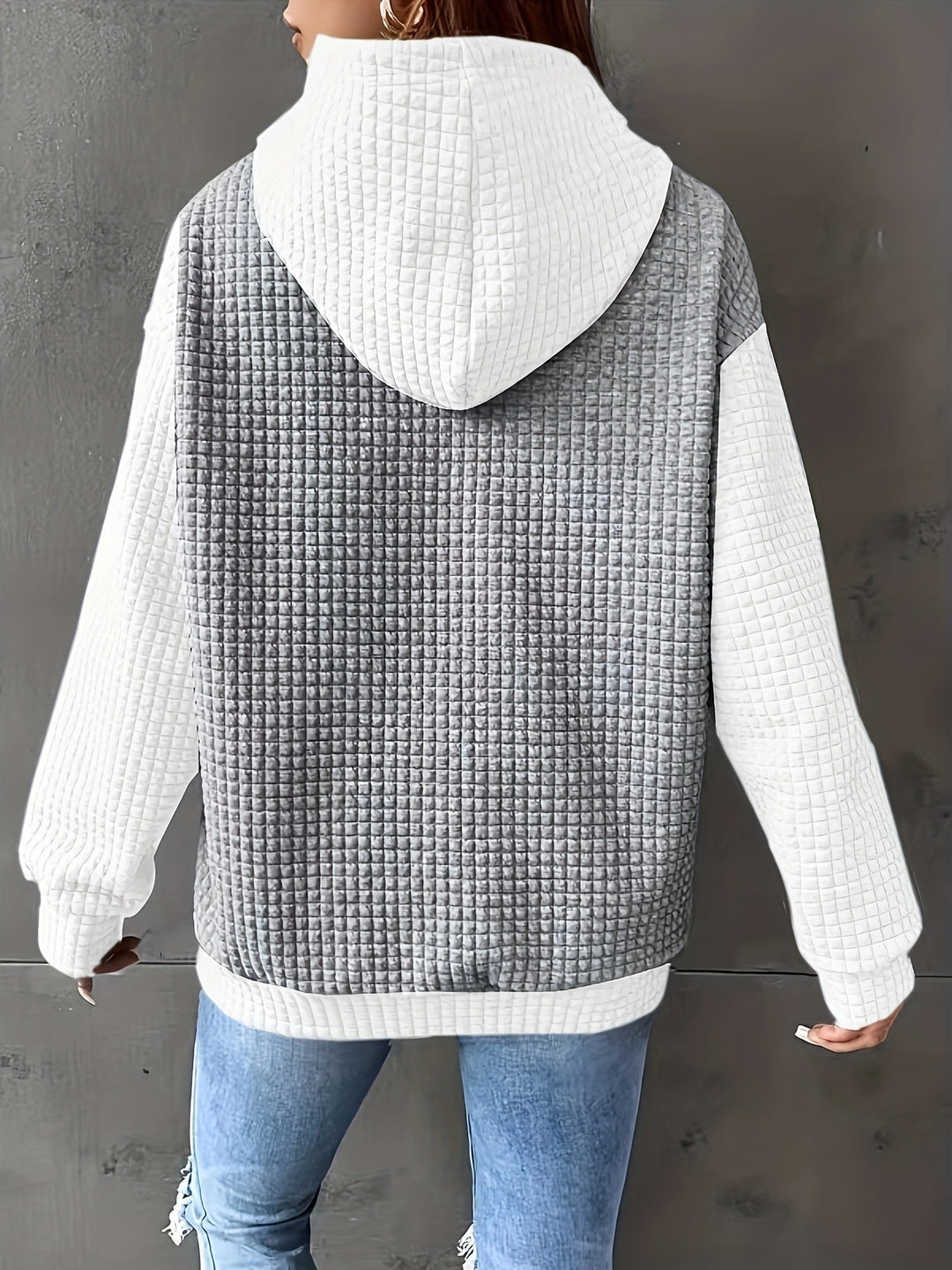Brenna | Mysig Hoodie med Vaffelstruktur