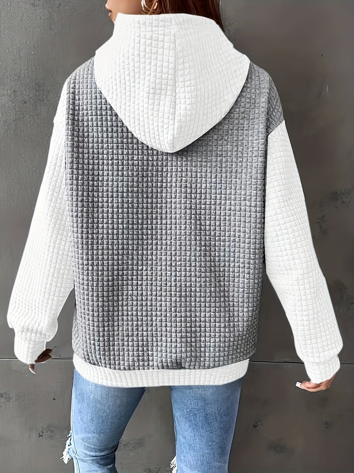 Brenna | Mysig Hoodie med Vaffelstruktur
