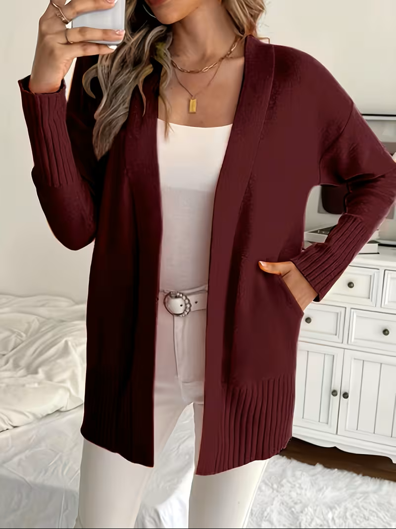 Deanna | Avslappnad Öppen Framsida Cardigan