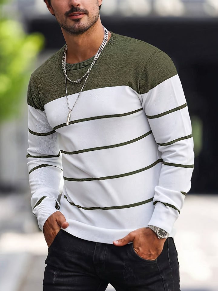 Henry | Randig Crew Neck Tröja