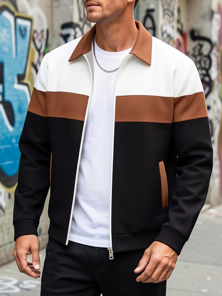 Cameron | Färgblock Zip-Up Jacka