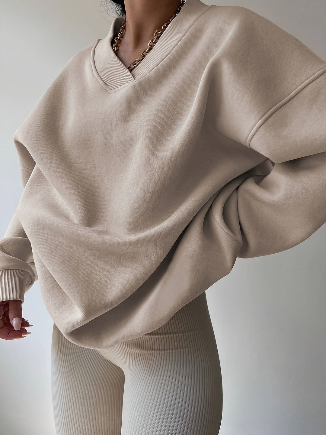 Hazel | Avslappnad Halv-Zip Sweatshirt