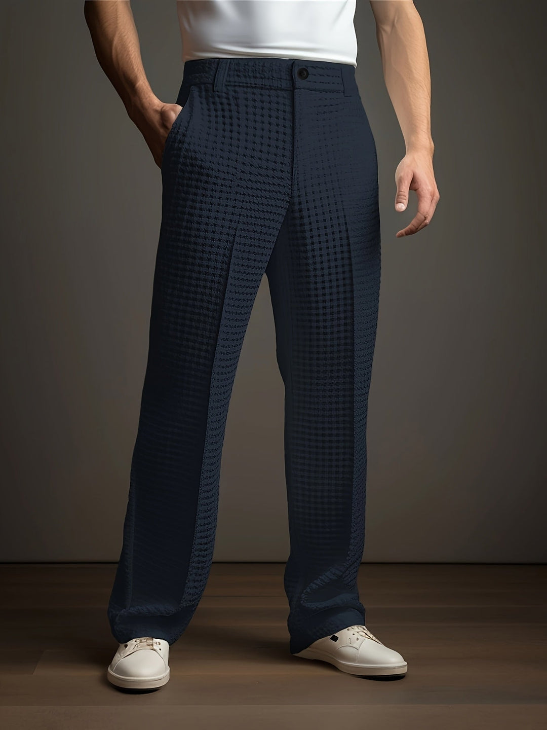 Harold | Avslappnade Texturerade Byxor