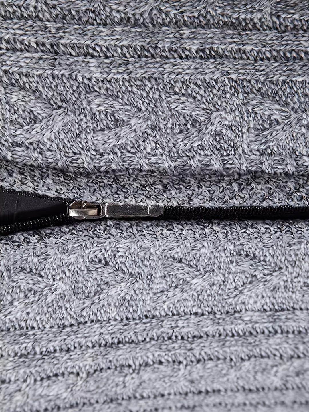 Walter | Texturerad Heldragkedja Cardigan