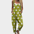 Marie | Bekväm prickig höns konst jumpsuit