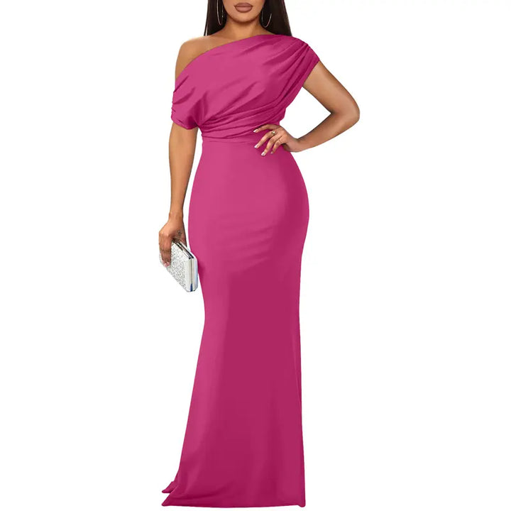 Ros | Elegant Off-Shoulder Aftonklänning