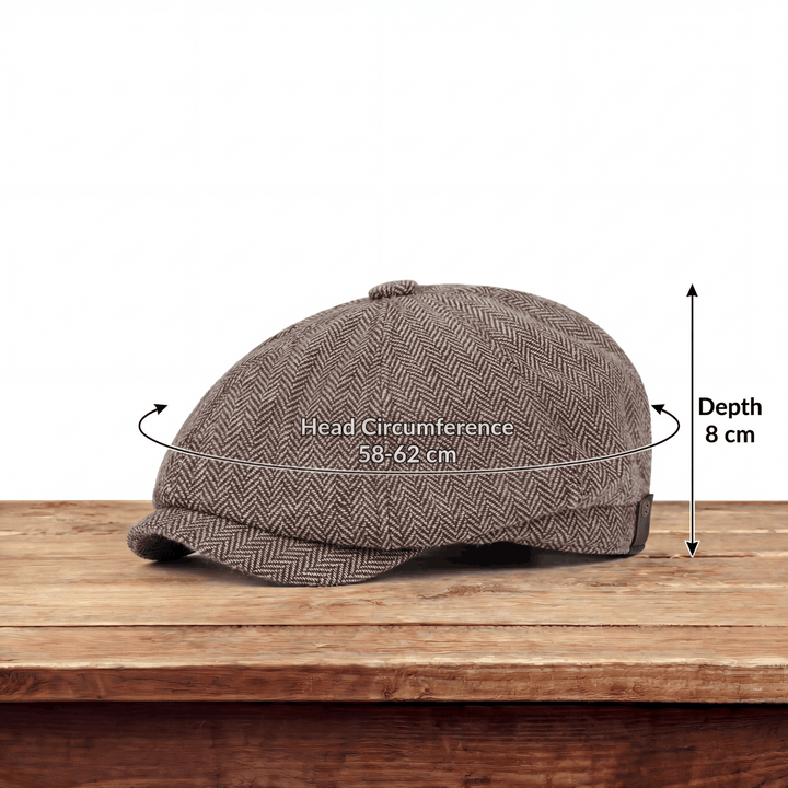 Manuel | Vintage Herringbone Everyday Cap