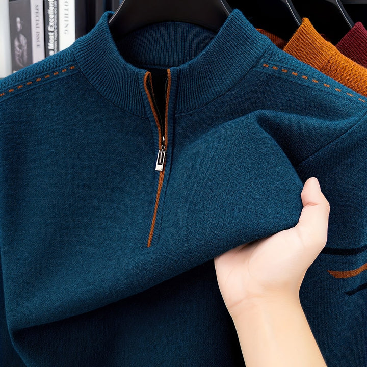 Nathan | Halvdraget Mock Neck Tröja