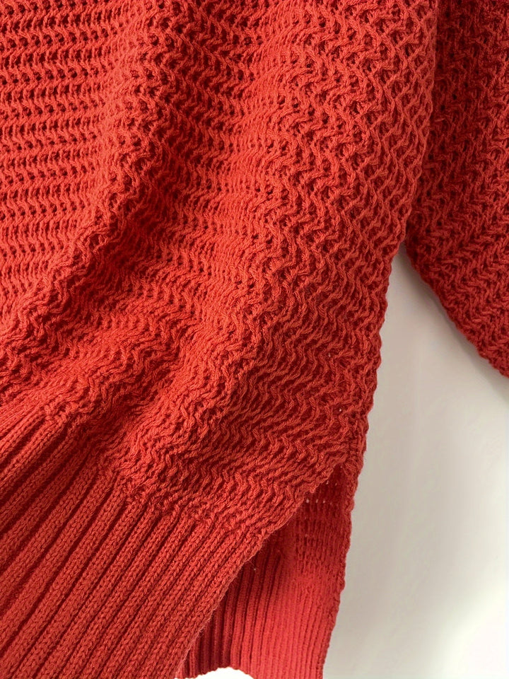 Evangeline | Texturerad Hög-Låg Tröja