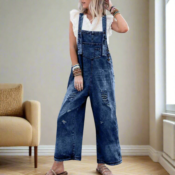 Carmelita | Premium Vintage Stil Enkel Jumpsuit