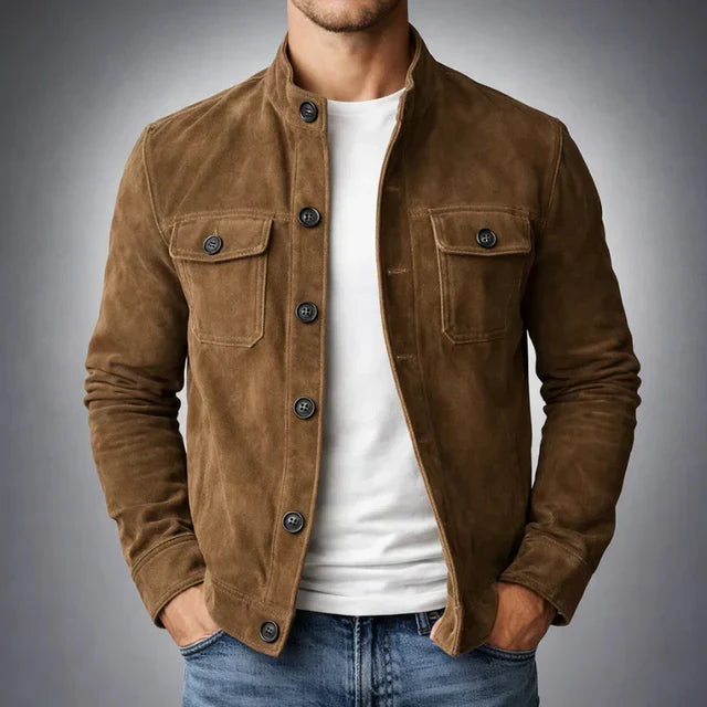 Jacob | Klassisk Pocket Suede Jacka