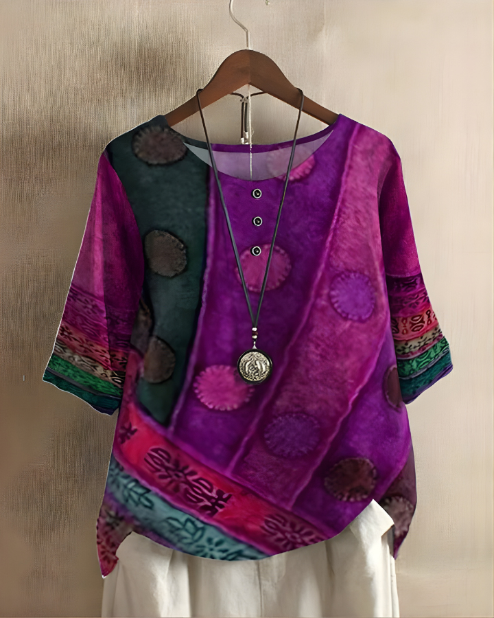 Fiona | Avslappnad Sommar Boho Top