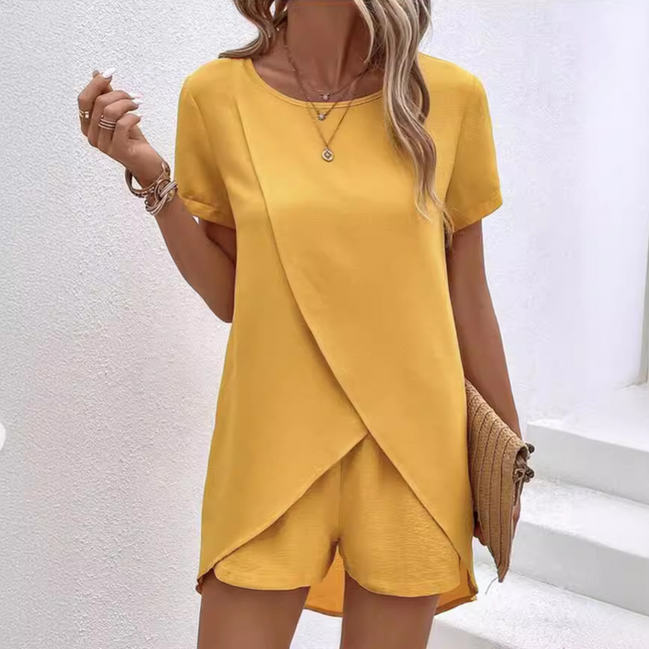 Melanie | Elegant sommar slit skjortset