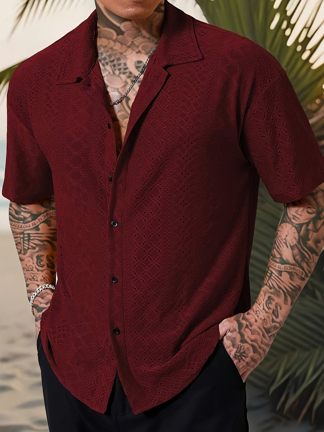Julian | Texturerad Resortskjorta