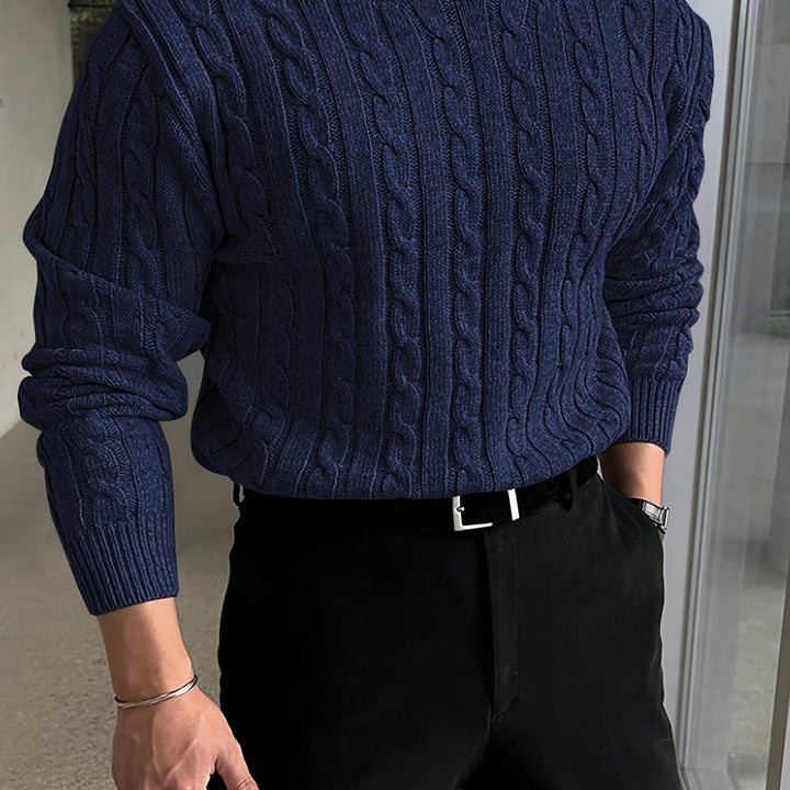 Preston | Tvinnad Kabel Pullover Tröja