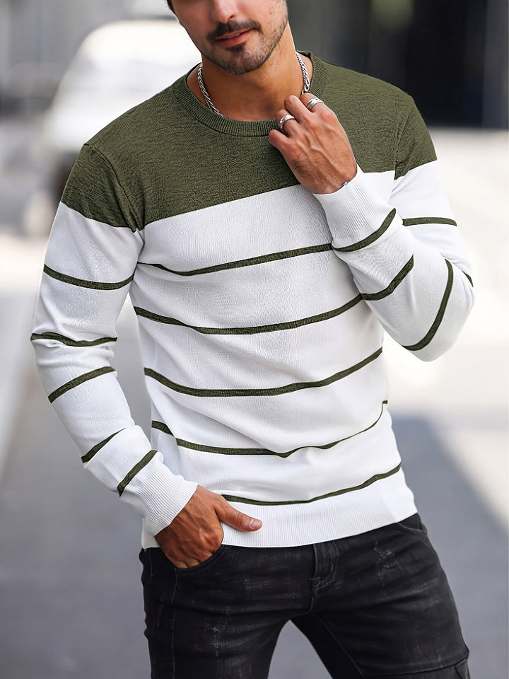 Henry | Randig Crew Neck Tröja