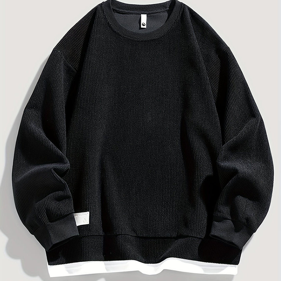 Harvey | Layered Crewneck Sweatshirt
