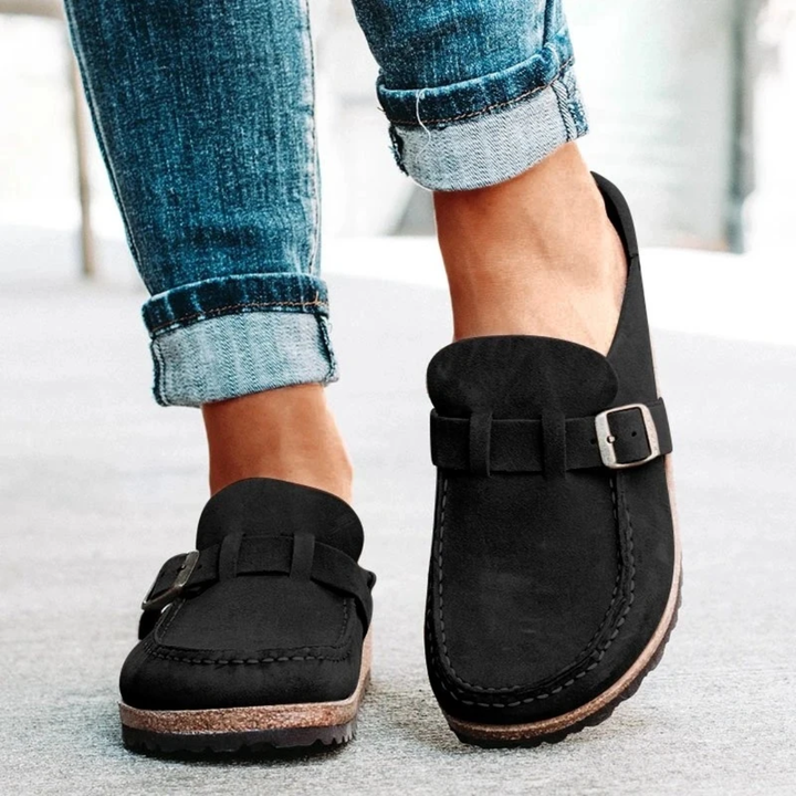 Lauren | Lågklackade Spänne Loafers