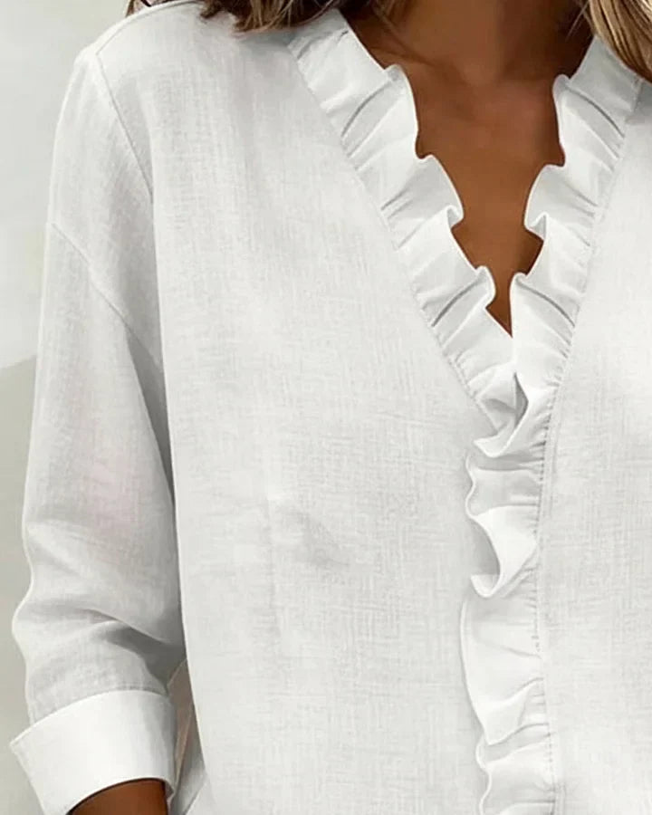Chloe | Lätt V-ringad Blus