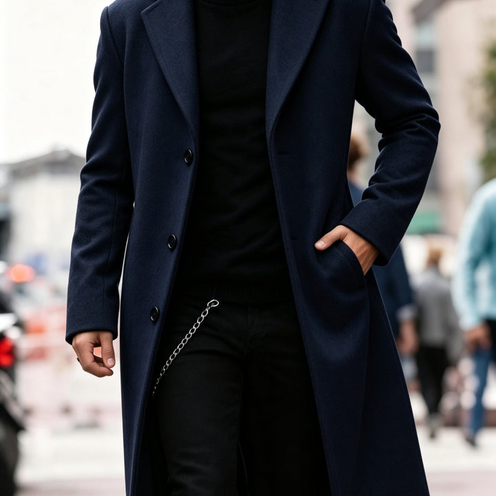 Chandler | Finsnittad Lång Trench Coat