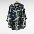 April | Klassisk Blommig Krage Blus