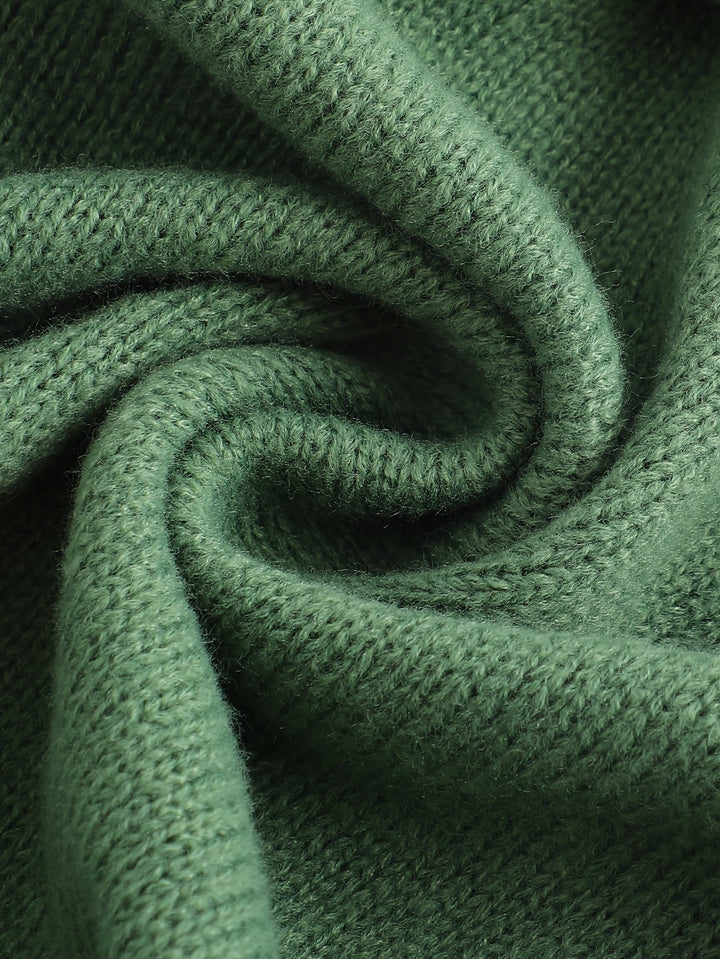 Gideon | Kabelstickad V-ringad Tröja