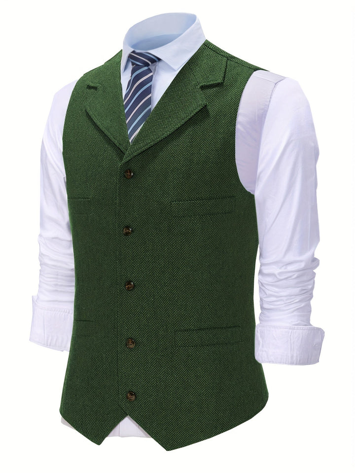 Byron | Raffinerad Herringbone Västar