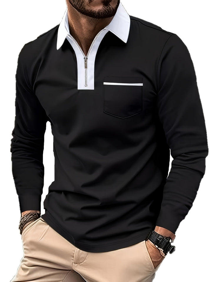 Curtis | Fins Zip-Krage Polo Skjorta
