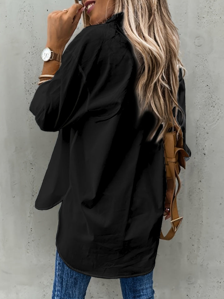 Katherine | Avslappnad Knapp-Front Skjorta