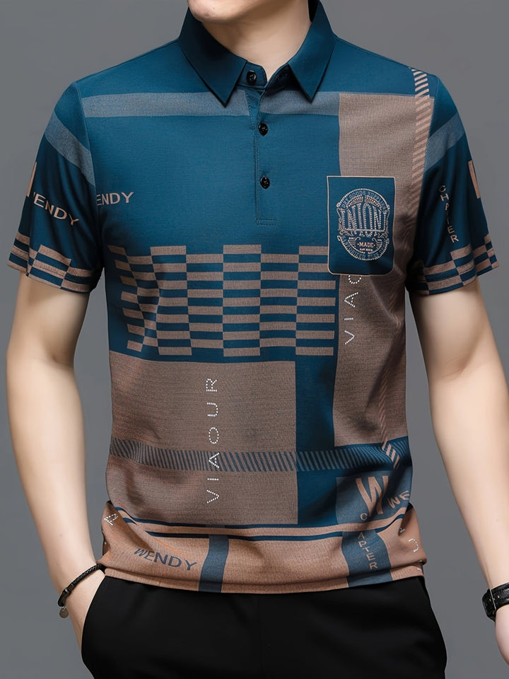 Nathaniel | Raffinerad Colorblock Polo Skjorta
