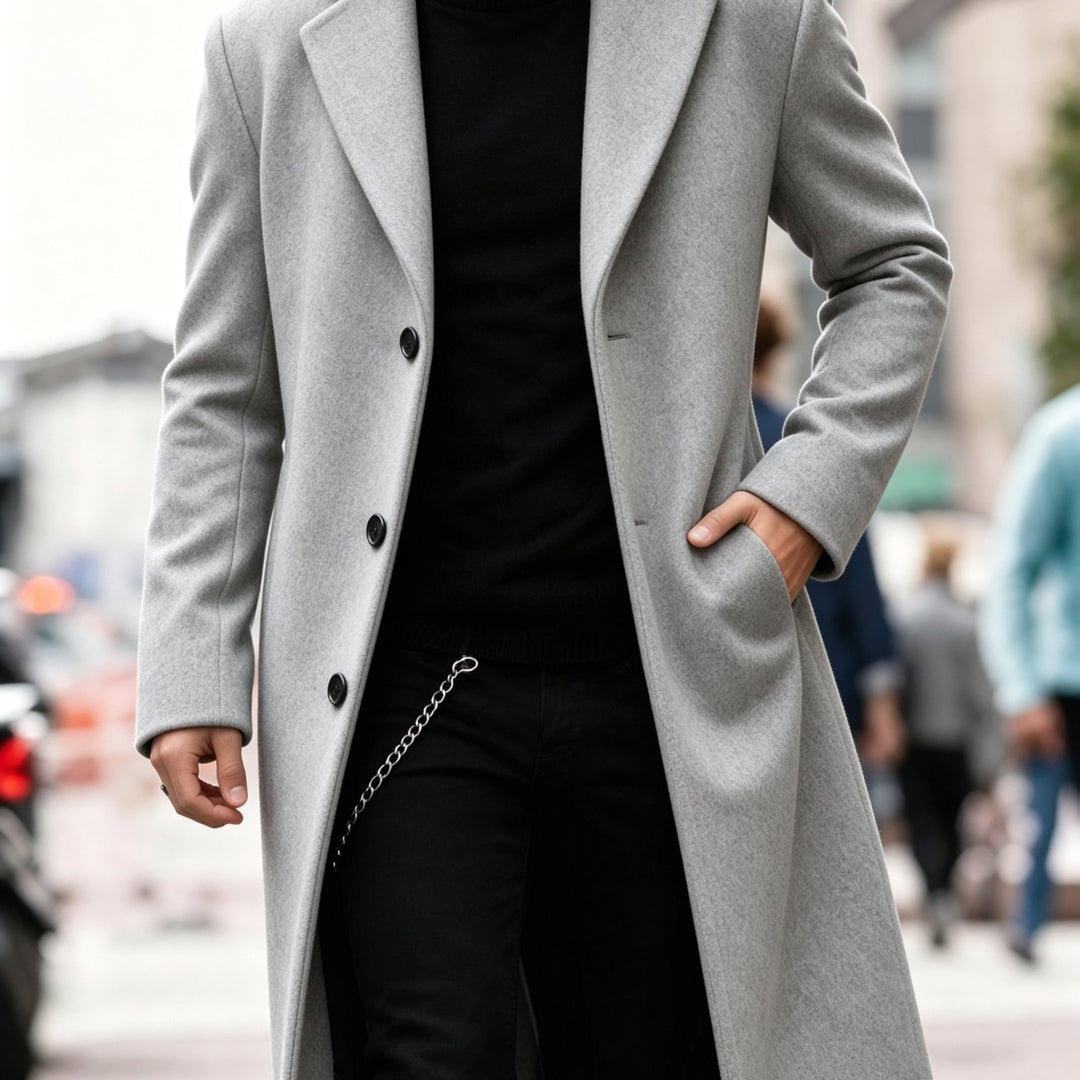 Chandler | Finsnittad Lång Trench Coat
