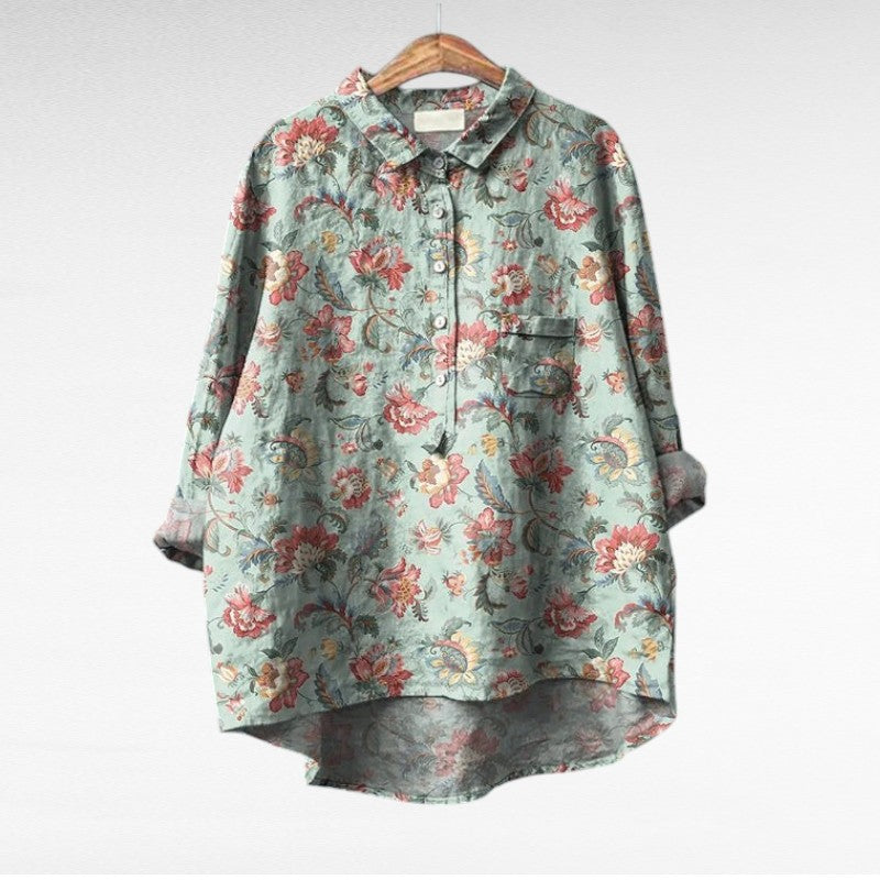 Leslie | Stilig Multicolor Blus