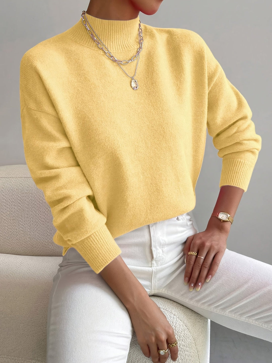 Lorelei | Finstämd Mock Neck Tröja