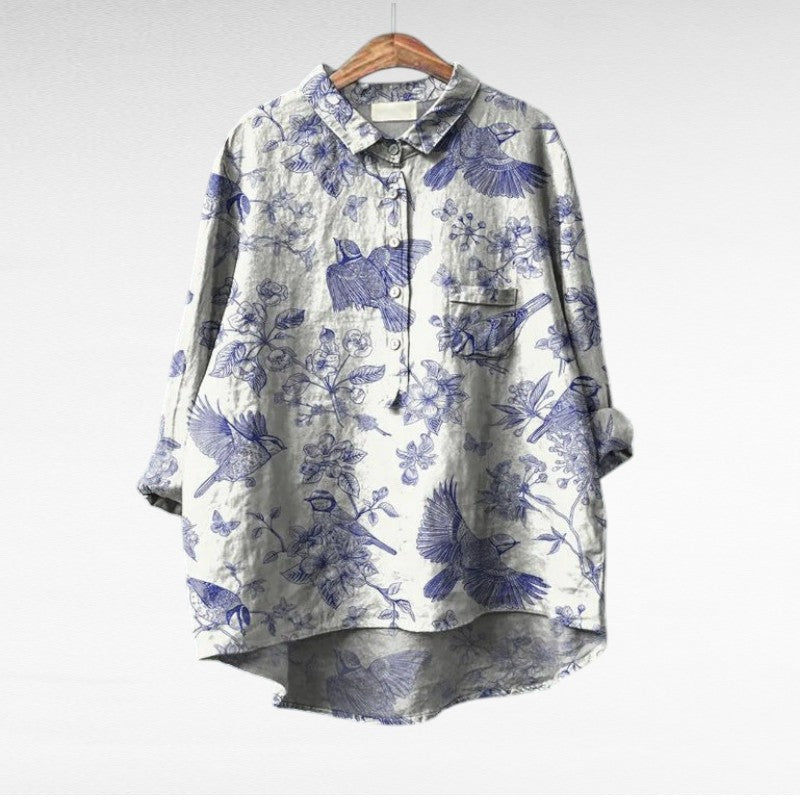 Leslie | Stilig Multicolor Blus