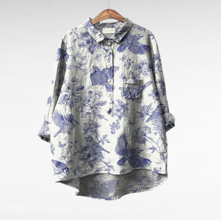 Leslie | Stilig Multicolor Blus