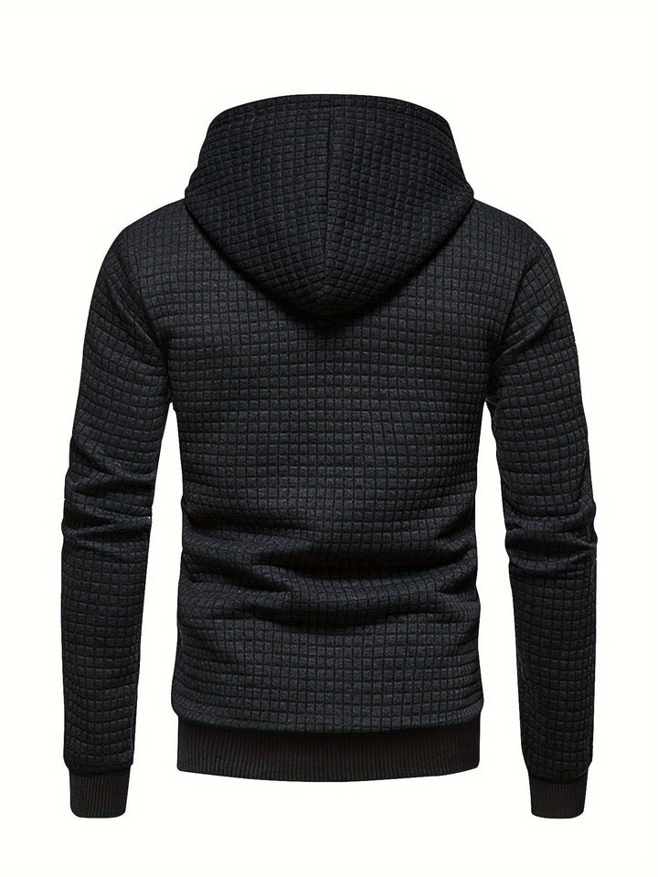 Garrison | Texturerad Huva Pullover Hoodie