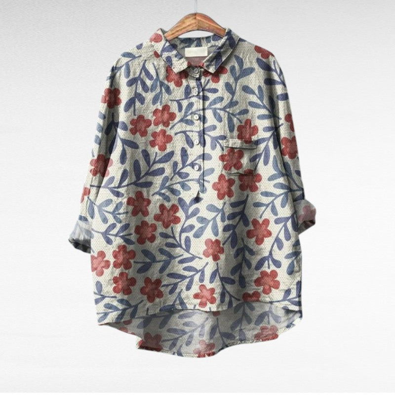 Leslie | Stilig Multicolor Blus