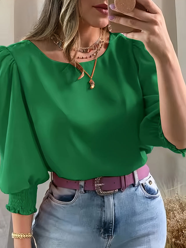 Ellen | Blus med Puffärmar