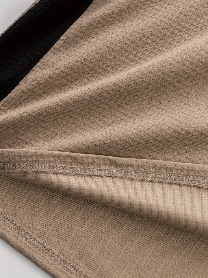 Curtis | Texturerad långärmad Henley