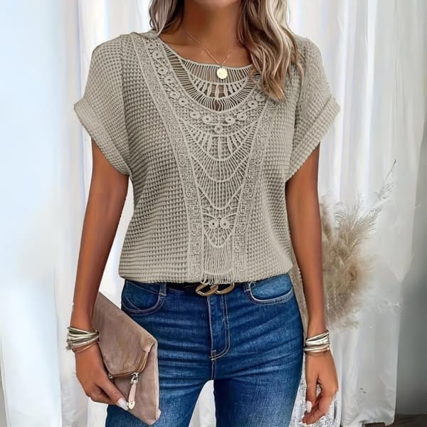 Judith | Vintage Spetsdetalj Topp