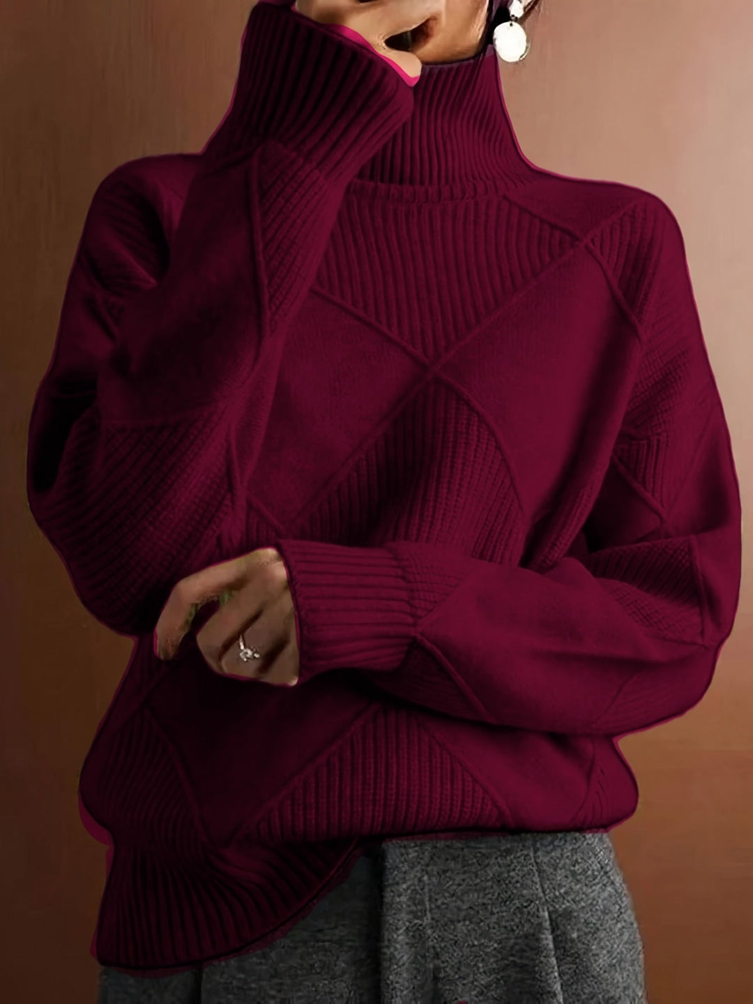 Maeve | Texturerad Polokrage Tröja