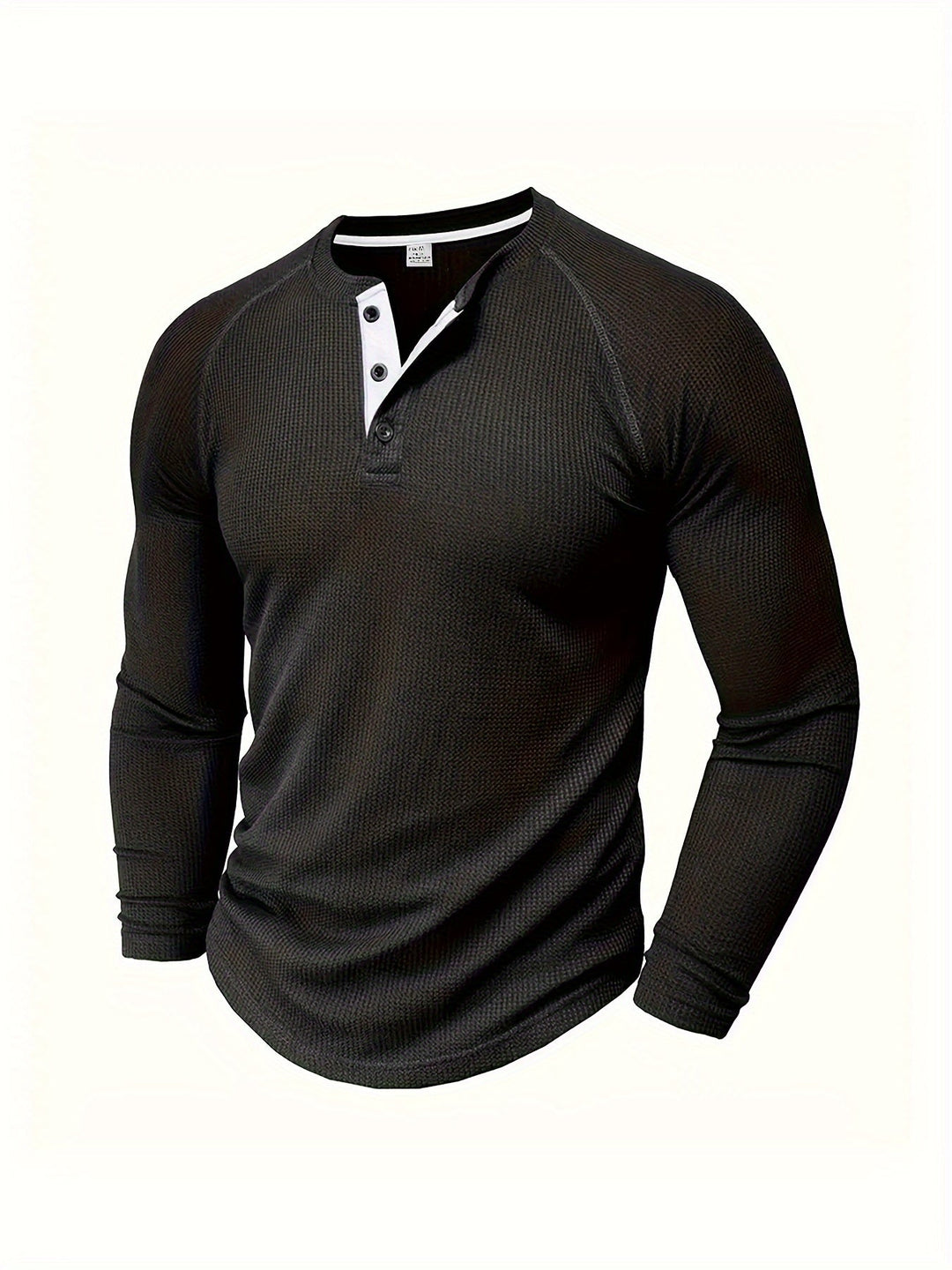 Graham | Klassisk Button Henley Skjorta