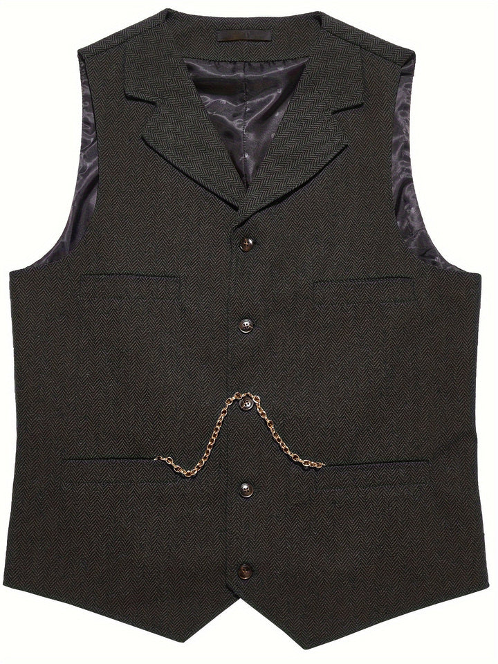 Byron | Raffinerad Herringbone Västar