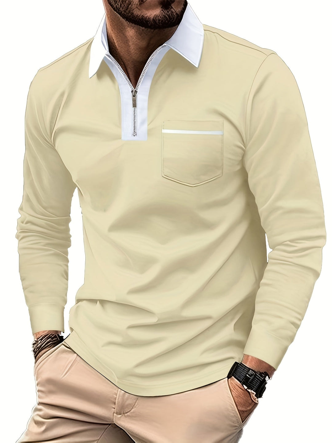 Curtis | Fins Zip-Krage Polo Skjorta