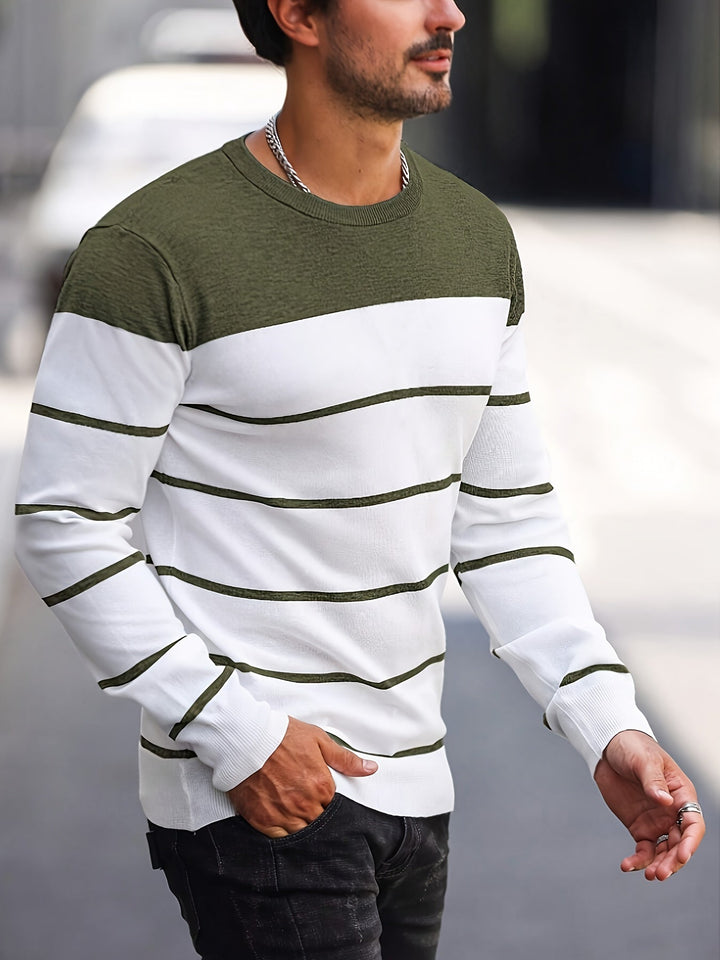 Henry | Randig Crew Neck Tröja