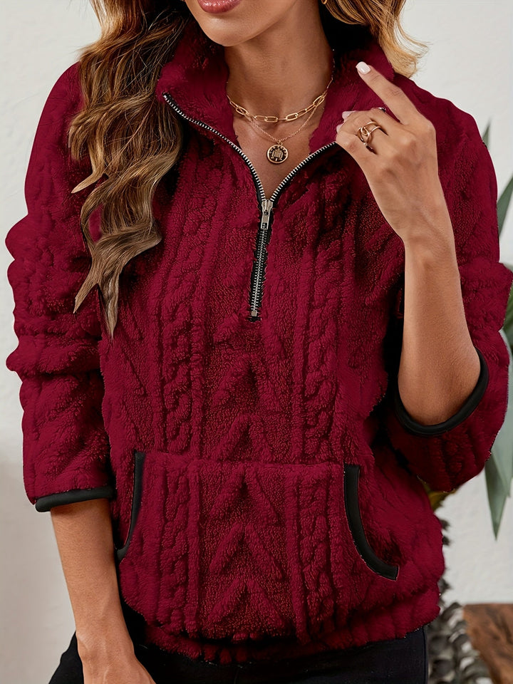 Delilah | Mysig Halv-Zip Tröja