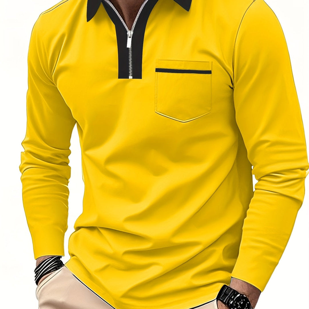Curtis | Fins Zip-Krage Polo Skjorta