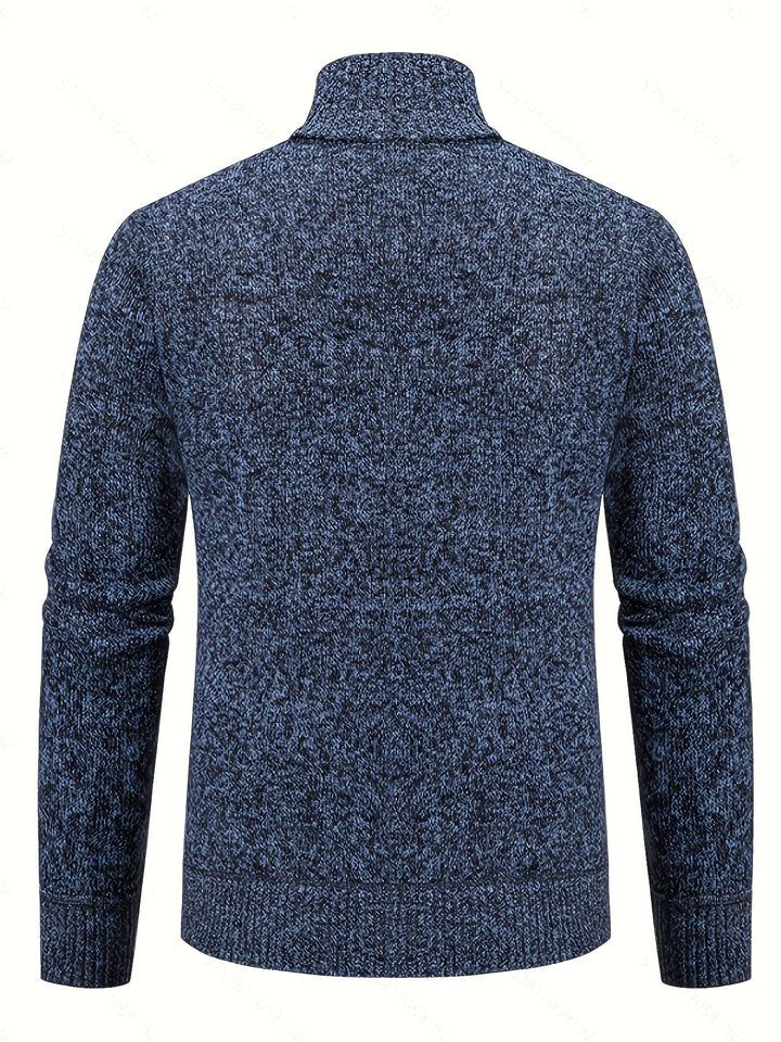 Walter | Texturerad Heldragkedja Cardigan