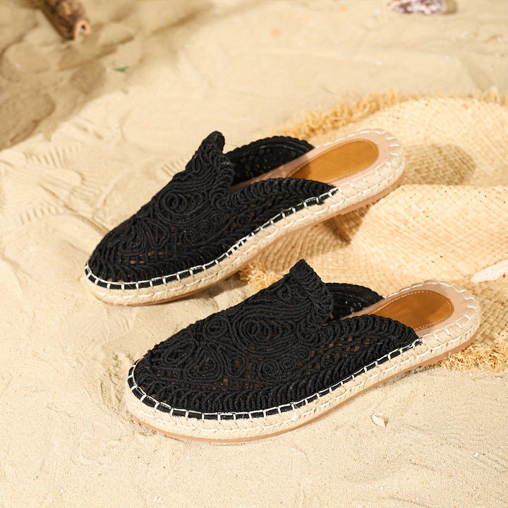 Bonnie | Vävda Slip-On Mules