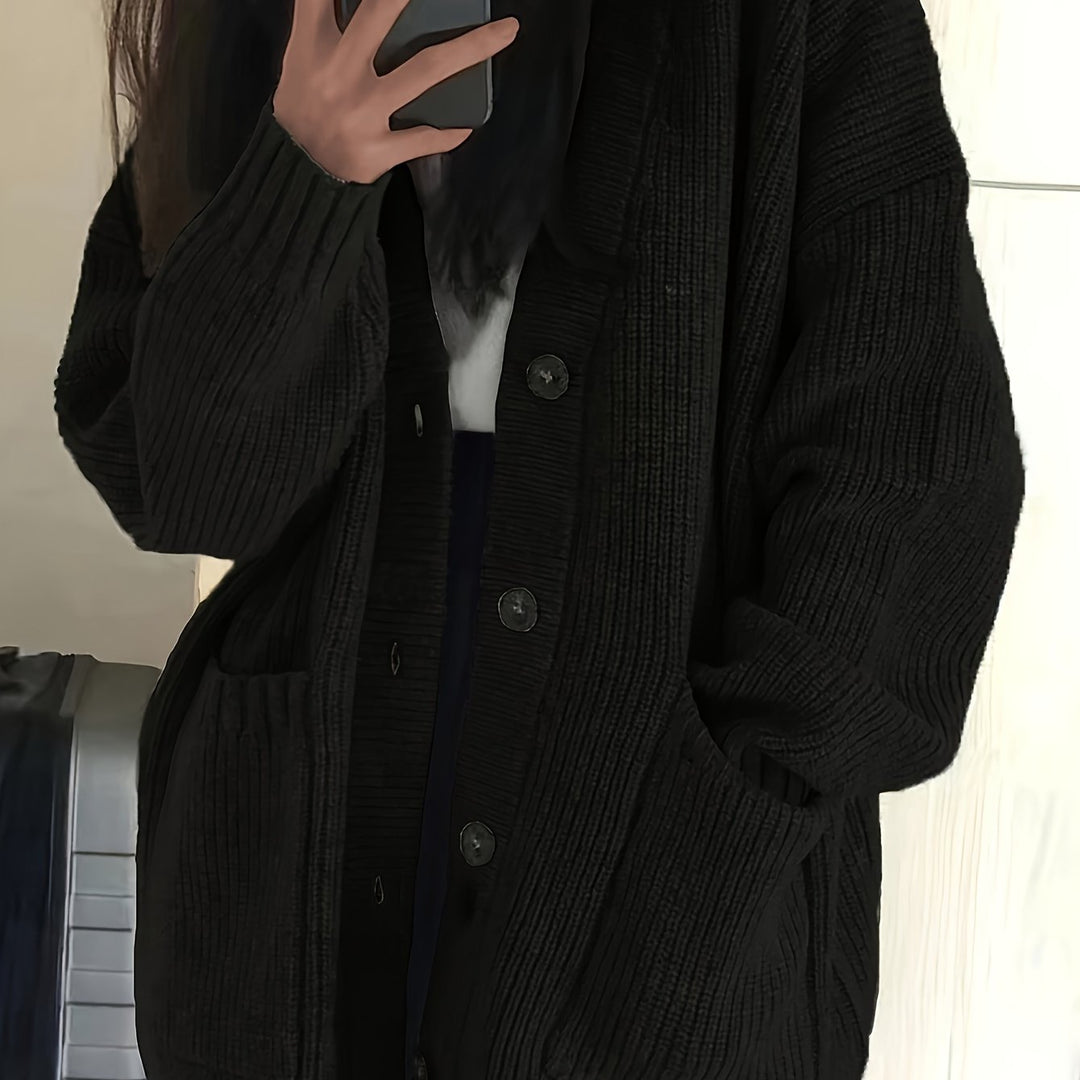 Maisie | Avslappnad Knapp-Front Kardiagan